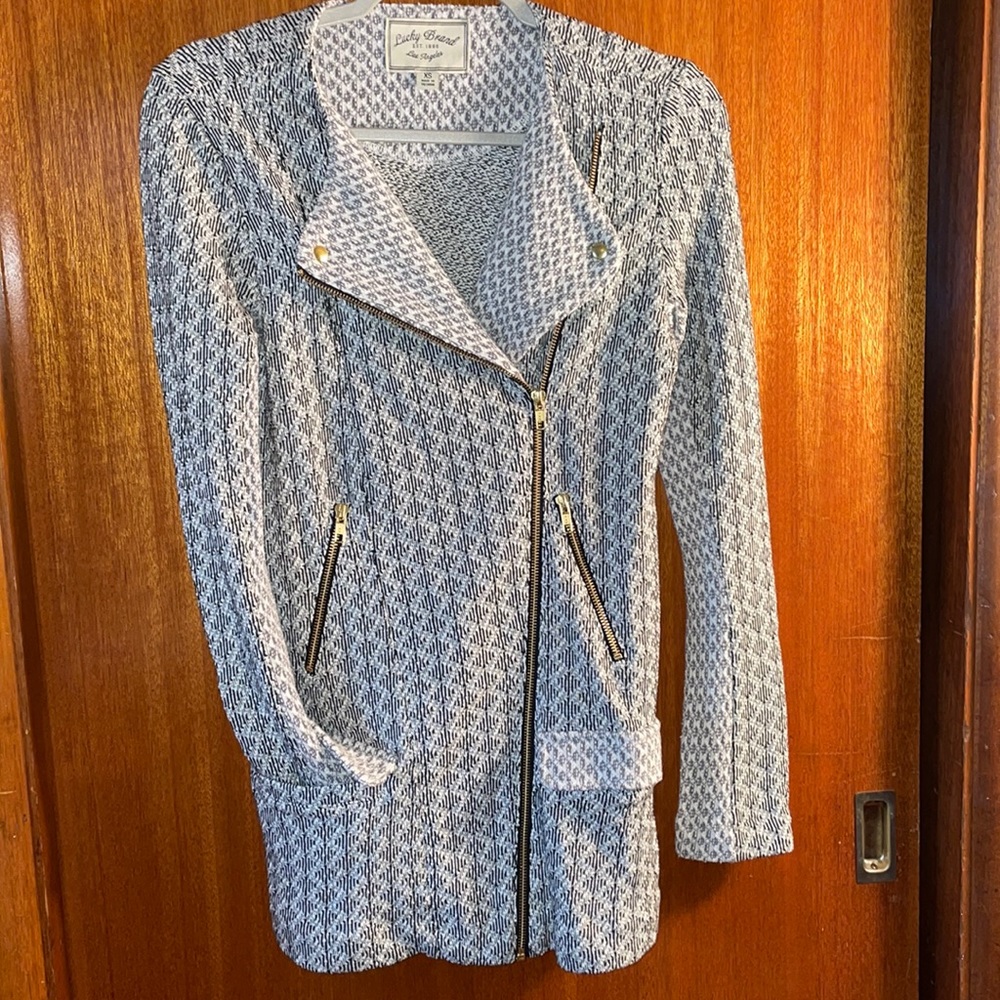 Lucky Brand knit zip jacket XS